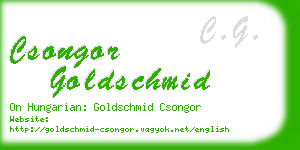 csongor goldschmid business card